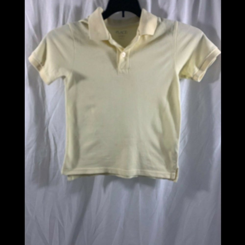 Childrens Place Boys Polo Shirt Yellow Size Small